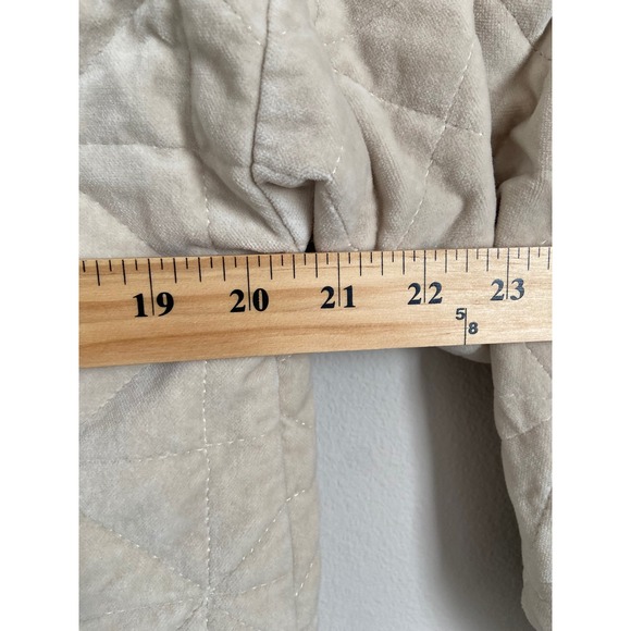 SELF CONTRAST Anne Quilted Jacket Beige Made in USA Size Small - Picture 8 of 8